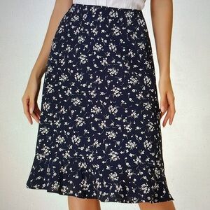 Floral Midi Skirt